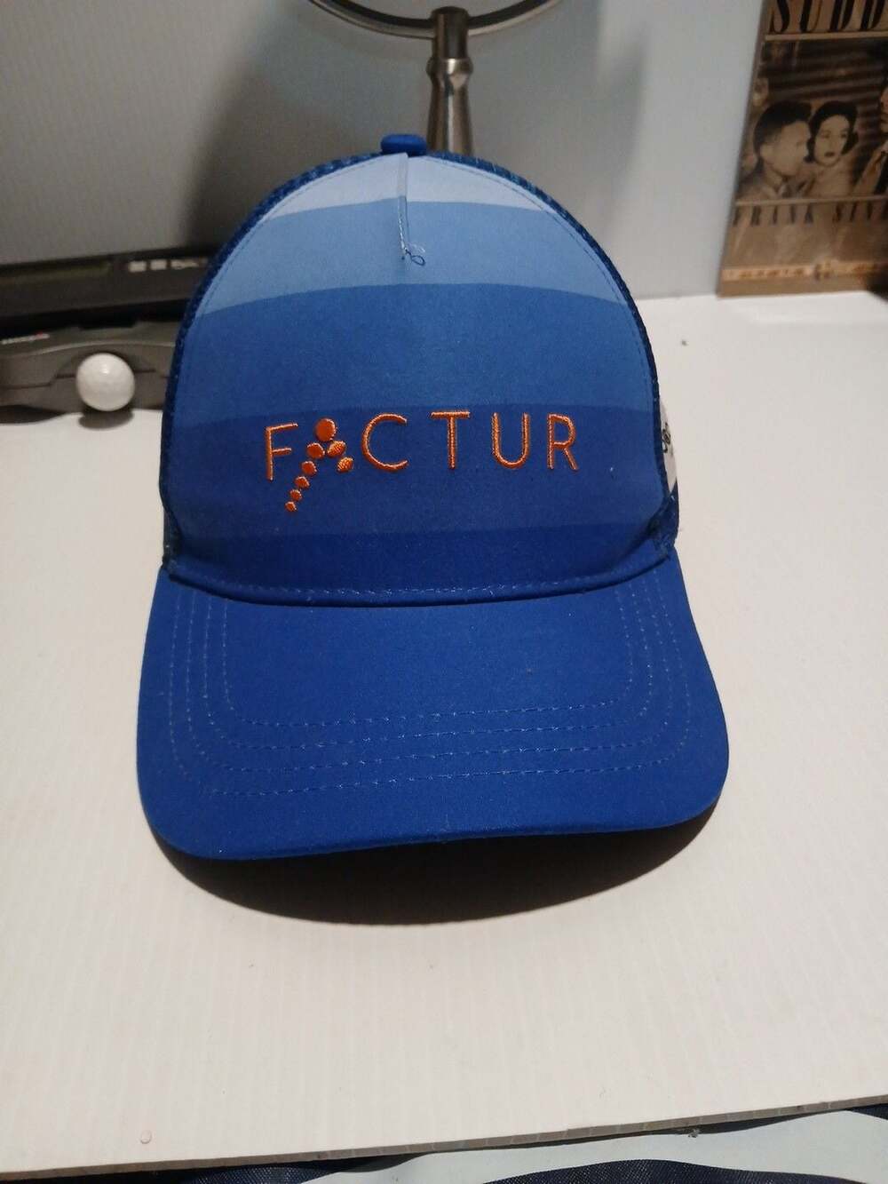 Boco Gear Factur Trucker Hat Blue Orange Adjustable Snapback